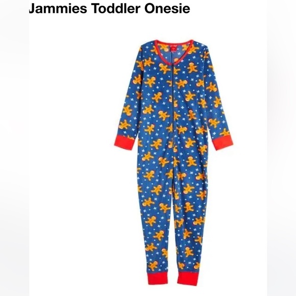 🏷️SALE🏷️ Jammies Gingerbread Christmas Pajamas Size 4T and 3T NWT - Picture 1 of 7